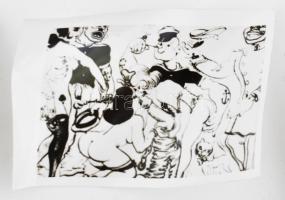 11 db pornó rajz fotó (Popeye) az 1960-as évekből 6x9 cm