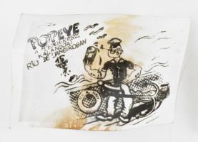 11 db pornó rajz fotó (Popeye) az 1960-as évekből 6x9 cm