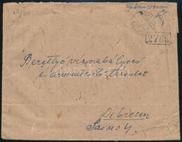 1946 (26. díjszabás) Távolsági levél 100.000AP készpénzes bérmentesítéssel (ex Makkai) / Domestic cover with cash franking "SZEREP" - Debrecen