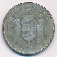 1930. 5P Ag "Horthy jobbra" T:F Adamo P8