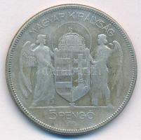 1930. 5P Ag "Horthy jobbra" T:F Adamo P8