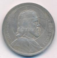 1938. 5P Ag &quot;Szent István&quot; T:XF patina, karc Adamo P8.1