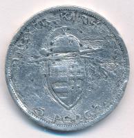 1938. 5P Ag "Szent István" T:F,VG Adamo P8.1