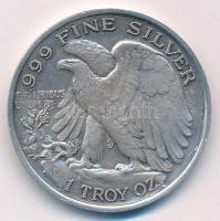 Amerikai Egyesült Államok 1987. 1 Uncia Ag "Liberty" kapszulában (39mm/0.999/31,25g) T:XF ...