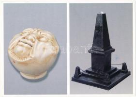 20 db modern művészeti képeslap felvágatlan párokban a Mozgó Világ kiadásában