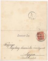 1905 Herkulesfürdő, Baile Herculane; Látkép, a fürdő központja, gyógyterem, Rezső udvar. 2-részes ki...