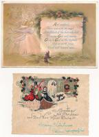 15 db főleg MODERN angol karácsonyi üdvözlőlap, kinyithatóak is / 15 mostly modern English Christmas...