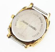 Pierre Cardin aranyozott karóra, szíj nélkül, kopott, elemcsere szükséges, kvarc, d: 25 mm