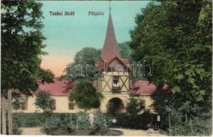 1910 Tenke, Tinca; fürdő főépülete. Vass Lajos kiadása / spa building