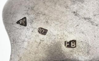 Ezüst (Ag) kanál, jelzett, h: 14,5 cm, nettó: 30,6 g