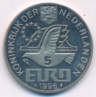 Hollandia 1996. 5E Cu-Ni "Willem Barentsz" T:AU patina Netherlands 1996. 5 Euro Cu-Ni &quo...