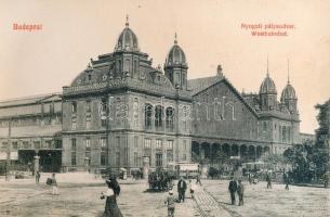 Budapest. Magyar Fénynyomdai rt. Bpest. - régi képeslap füzet 10 képeslappal, hiánytalan: Nyugati pá...