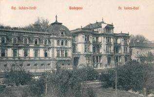 Budapest. Magyar Fénynyomdai rt. Bpest. - régi képeslap füzet 10 képeslappal, hiánytalan: Nyugati pá...