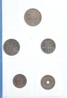 1986. 2f-20Ft (10klf) forgalmi sor, "Magyar Népköztársaság - forgalmi érméi" feliratú kirá...