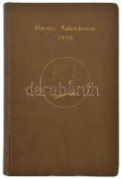 1906 Kincses Kalendárium. A gyakorlati élet általános útmutatója. X. évf. Bp., 1906., Rákosi Jenő Budapesti Hírlap Újságvállalata. Rengeteg korabeli reklámmal. Gazdag fekete-fehér képanyaggal illusztrált, szecessziós díszekkel. Érdekes írásokkal. Kiadói aranyozott egészvászon-kötés, bekötött papírborítóval, a borítón kis kopásnyomokkal, de belül jó állapotban.