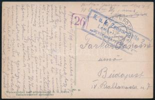 1917 Tábori posta képeslap "EP 135"