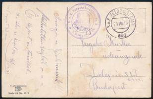 1916 Tábori posta képeslap "K.u.k. Sappeurbataillon Nr.4. / 1. Kompagnie" + "FP 601&q...