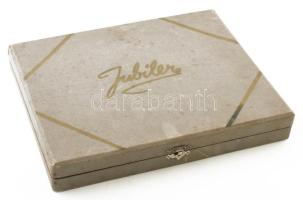 Jubiler alpakka, jelzett hat személyes evőeszköz készlet. Eredeti dobozában