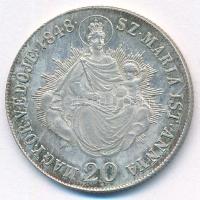 1848KB 20kr Ag "V. Ferdinánd" T:AU patina 
Hungary 1848KB 20 Kreuzer Ag "Ferdinand V...