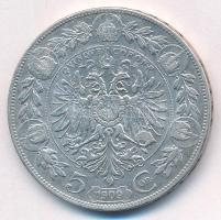 Ausztria 1909. 5K Ag "Ferenc József" T:VF 
Austria 1909. 5 Corona Ag "Franz Joseph&q...