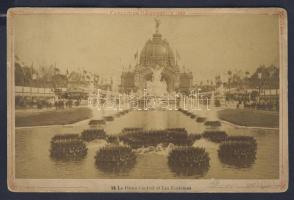 1889 Párizs világkiállítás központi csrnok fotó / Paris expo central hall vintage photo (17x11 cm)