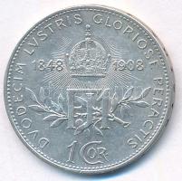 Ausztria 1908. 1K Ag "Ferenc József - Jubileum" T:AU apró felületi karc 
Austria 1908. 1 ...