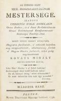 Christóf (Christoph) Wilhelm Hufeland: Az emberi élet meg-hoszszabításának mestersége... német nyelv...
