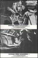 cca 1977 ,,Harmadik típusú találkozások&quot; című amerikai tudományos - fantasztikus film jelenetei és szereplői, 10 db produkciós filmfotó nyomdatechnikával sokszorosítva, kartonlapon egyoldalas nyomtatással, a használatból eredő (esetleges) kisebb hibákkal, 18x24 cm