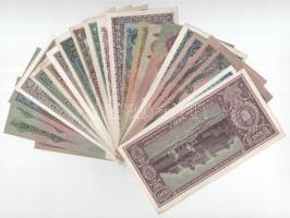 1930-1946. 23db-os vegyes inflációs pengő bankjegy tétel, mind klf T:UNC-F