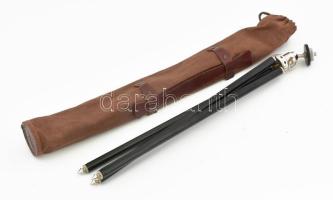 Régi fényképező állvány. Tripod. Tokkal