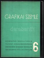 1938-1939 Grafikai Szemle 3 száma (1938. 8. sz, 1939. 2.,6. sz.) Változó állapotban, az egyik foltos...