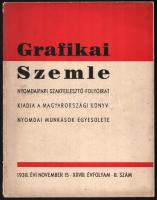 1938-1939 Grafikai Szemle 3 száma (1938. 8. sz, 1939. 2.,6. sz.) Változó állapotban, az egyik foltos...