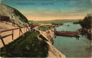 Kevevára, Temeskubin, Kovin; Dunaváci kikötő. Müller J. Béla amatőr felvétele 1915. / port (EK)