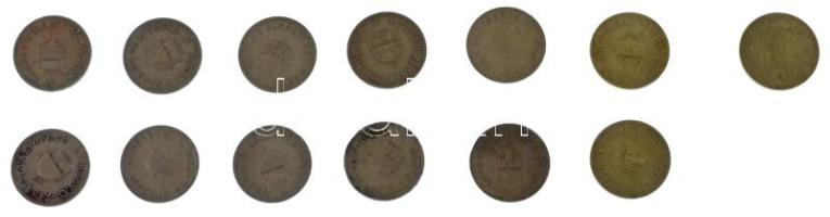 1893-1915. 10f (13db/6xklf évjárat) T:XF-F