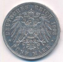 Német Államok / Poroszország 1903A 5M Ag "II. Vilmos" Berlin (27,81g) T:XF,VF kis ph. / Ge...