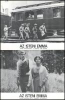 cca 1979 ,,Az isteni Emma" című csehszlovák film jelenetei és szereplői, 4 db produkciós filmfo...