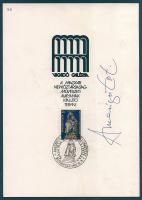 Amerigo Tot aláírása kiállítási emléklapon