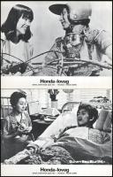 cca 1979 ,,Honda lovag" című japán film jelenetei és szereplői, 7 db produkciós filmfotó nyomda...