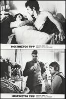 cca 1974 ,,Holtbiztos tipp" című angol bűnügyi film jelenetei és szereplői, 11 db vintage produ...