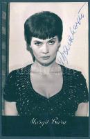 Bara Margit színésznő dedikált fotója
