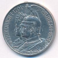 Német Birodalom / Poroszország 1901. 2M Ag "200 éves a királyság" T:AU peremen apró forrasztásnyom German Empire / Prussia 1901. 2 Mark Ag "200th Anniversary of the Kingdom of Prussia" C:AU on the edge tiny soldering mark Krause KM#525