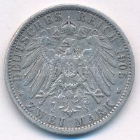Német Birodalom / Poroszország 1904A 2M Ag "II. Vilmos" T:XF,VF patina German Empire / Pru...