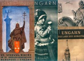 cca 1938 4 db Magyarország turista-prospektus / 4 tourist-guides