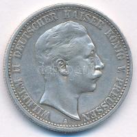 Német Birodalom / Poroszország 1904A 2M Ag "II. Vilmos" T:XF,VF patina German Empire / Prussia 1904A 2 Mark Ag "Wilhelm II" C:XF,VF patina Krause KM#522