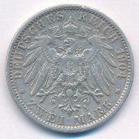 Német Birodalom / Poroszország 1904A 2M Ag "II. Vilmos" T:XF,VF patina German Empire / Pru...