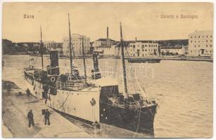 Zadar, Zara; Cereria e Barcagno / "CETINA" kiránduló gőzhajó amit 1916-ban a Cs. és kir. haditengerészet rekvirált / K.u.K. Kriegsmarine requisitioned "CETINA" in 1916 (fa)