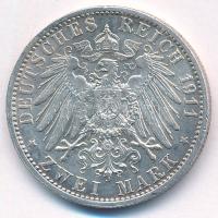 Német Birodalom / Poroszország 1911A 2M Ag "II. Vilmos" T:AU patina German Empire / Prussi...