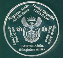 Dél-Afrikai Köztársaság 2006. "Labdarúgó VB" Ag 33,8g emlékérem T:PP
