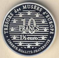 Franciaország 1997. 10Fr / 1 1/2€ Ag "Múzeumi kincsek - Balett-táncos" T:PP Csak...