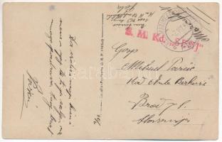 1918 K.u.K. Kriegsmarine U-Suchflottile S.M.Kd. "SENJ". photo (EK) + "K.u.K. MARINEFE...